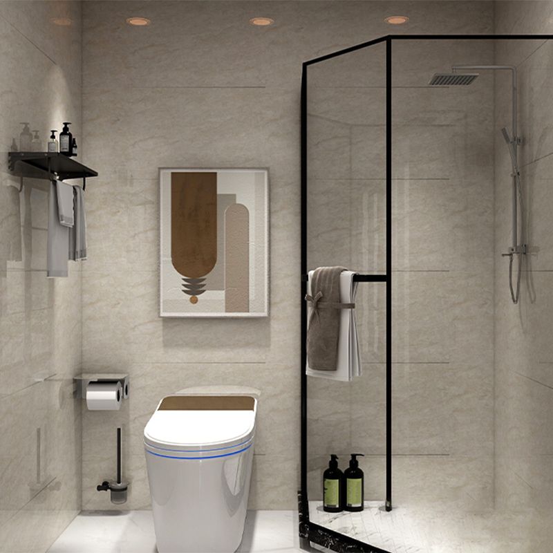 Skorter | Bathroom single tile marble pattern peel-and-stick tiles backing plate