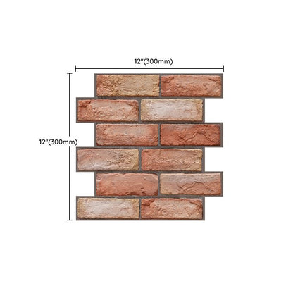 Skorter | Artificial Brick Wall Panel Country House Style Simple Living Living Room Panel Wall (5-Pack)