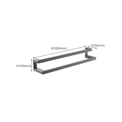 Skorter | Contemporary bathroom accessory set made of aluminum with towel holder/bath shelf