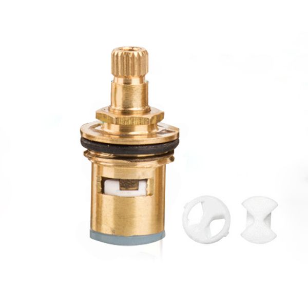 Skorter | Contemporary Faucet Knob Handle Low Arc Zinc Faucet in Silver