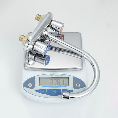 Skorter | Button handle central faucet Contemporary design sink faucet 2-hole faucet for the bathroom