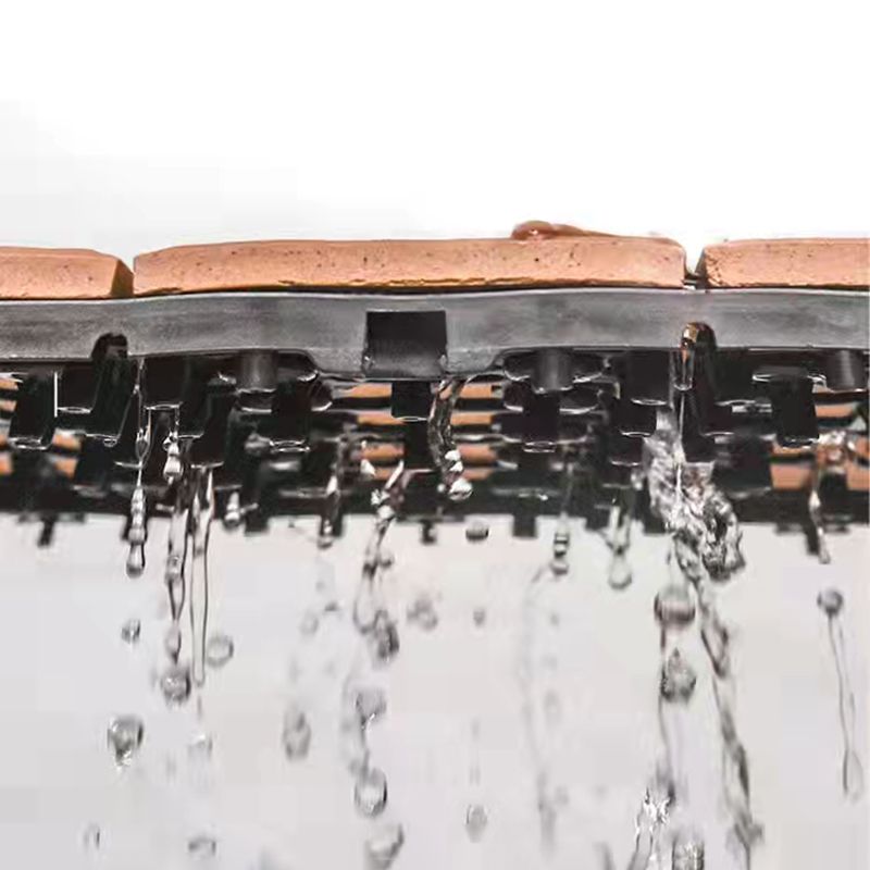 Skorter | 4-Slat Wood Floor Tiles Interlocking Installation Floor Tiles