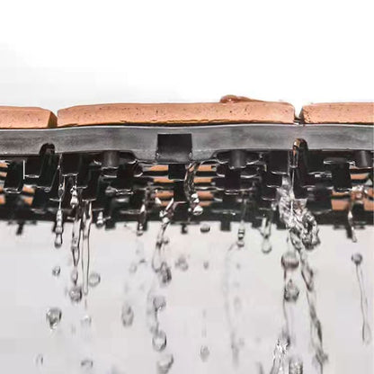 Skorter | 4-Slat Wood Floor Tiles Interlocking Installation Floor Tiles