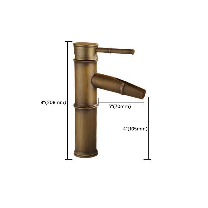 Skorter | Country House Style Vessel Sink Bathroom Faucet Round Brass Faucet