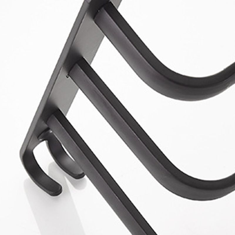 Skorter | Modern black aluminum bathroom furniture set towel bar bathroom fittings