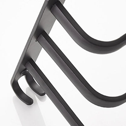 Skorter | Modern black aluminum bathroom furniture set towel bar bathroom fittings