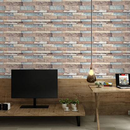 Skorter | Artificial Brick Wall Panel In Industrial Style Simple Living Living Room Wall Panel (1-Pack)