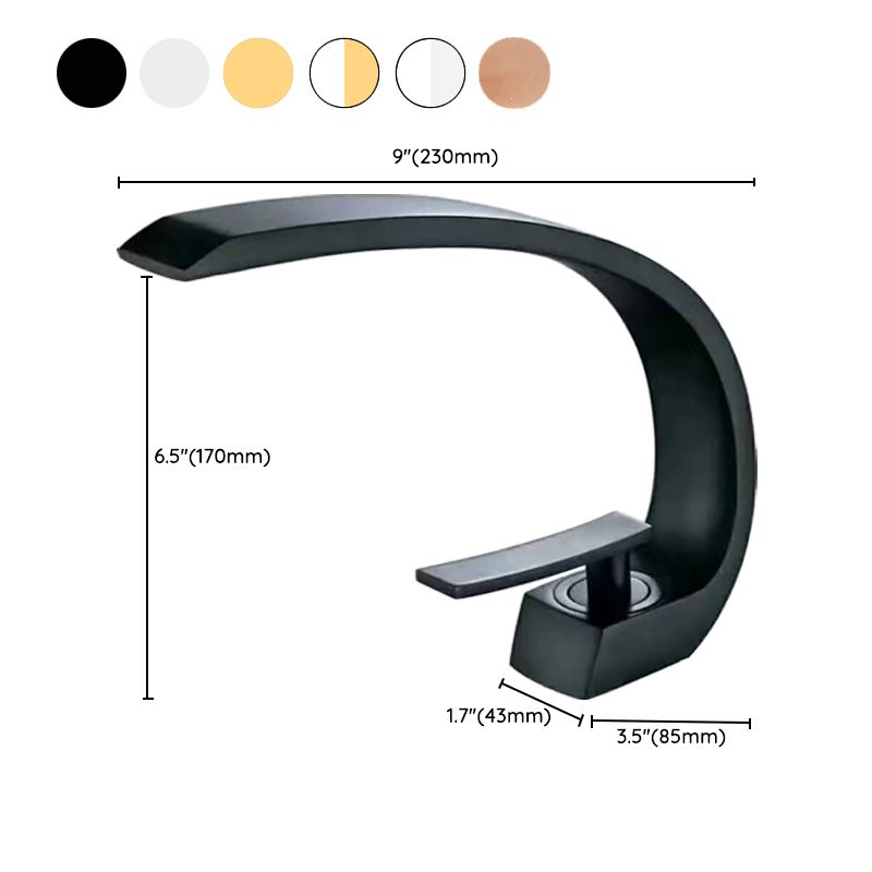 Skorter | 17 cm High Sink Faucet Luxury 1 Hole Sink Faucet Cubic Bathroom Faucet