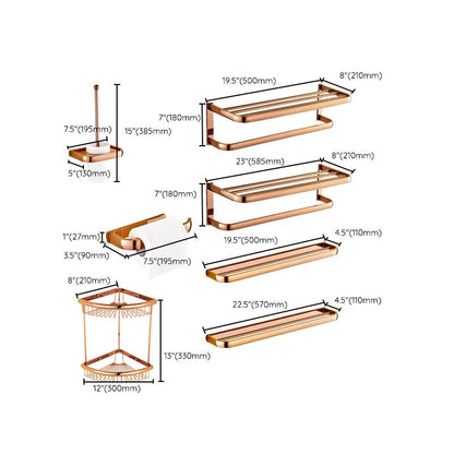 Skorter | 5-piece Vintage Bathroom Accessory Set Brass Fittings Set