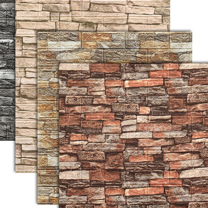 Skorter | Artificial Brick Wall Panel In Industrial Style Simple Living Living Room Wall Panel (1-Pack)