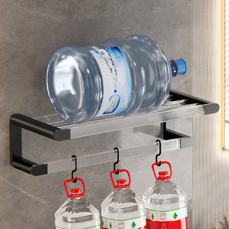 Skorter | Black Bathroom Set Metallic & Acrylic Bathroom Accessory Set made of Stainless Steel Aluminium