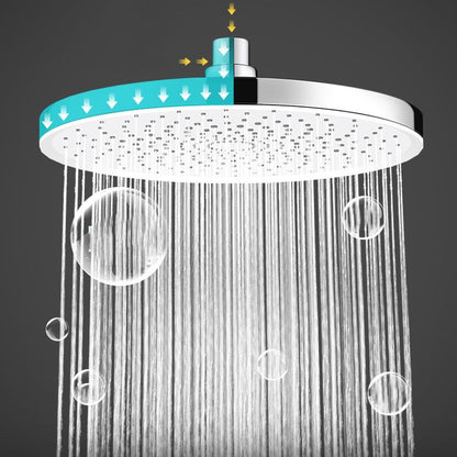 Skorter | Round Fixed Shower Head High Flow Aerated Wall Mount Shower Head