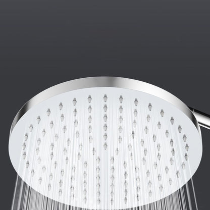 Skorter | Metal Shower Combo Contemporary Fixed Shower Head with Round and Rectangular Shape