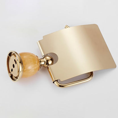Skorter | Contemporary brushed brass bathroom accessories as a single piece or as a set