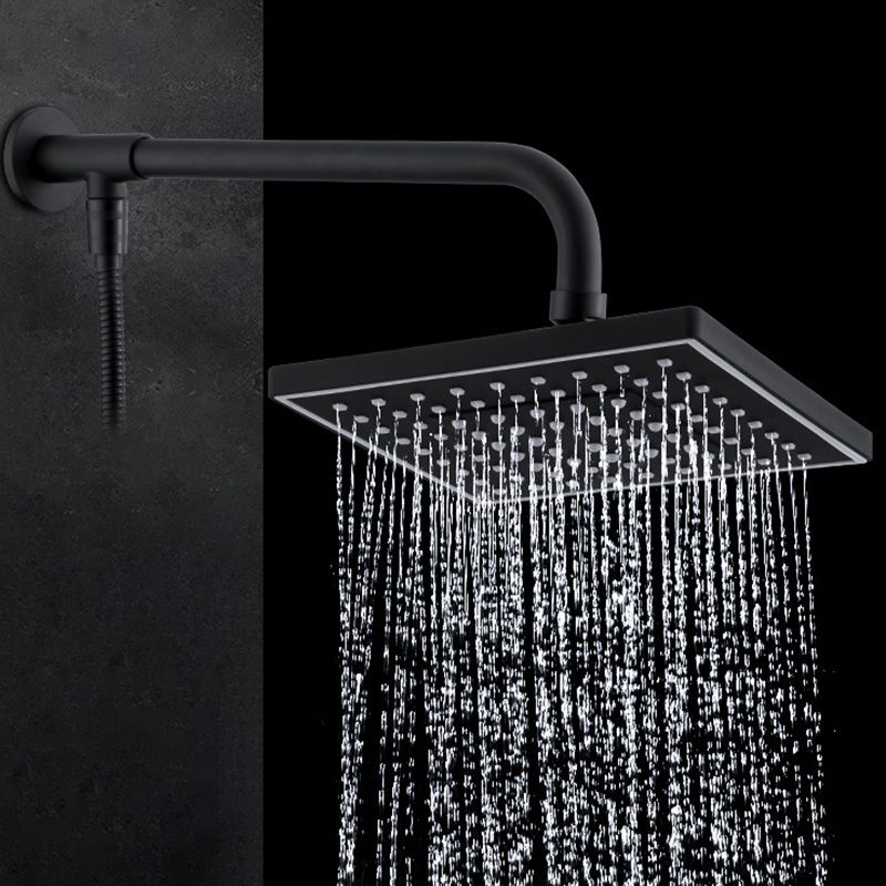 Skorter | Contemporary Style Shower Head Plastic Fixed Shower Head in Round and Square Shape