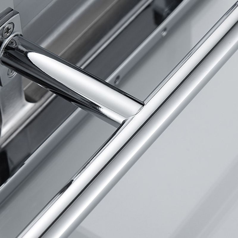 Skorter | Contemporary 2-piece Bathroom Set in Polished Chrome Stainless Steel Toilet Paper Holder