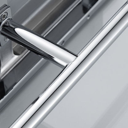 Skorter | Contemporary 2-piece Bathroom Set in Polished Chrome Stainless Steel Toilet Paper Holder