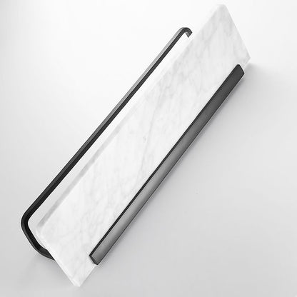 Skorter | Metal and Marble Bathroom Hardware Set as a Single Piece or as a Set in Black