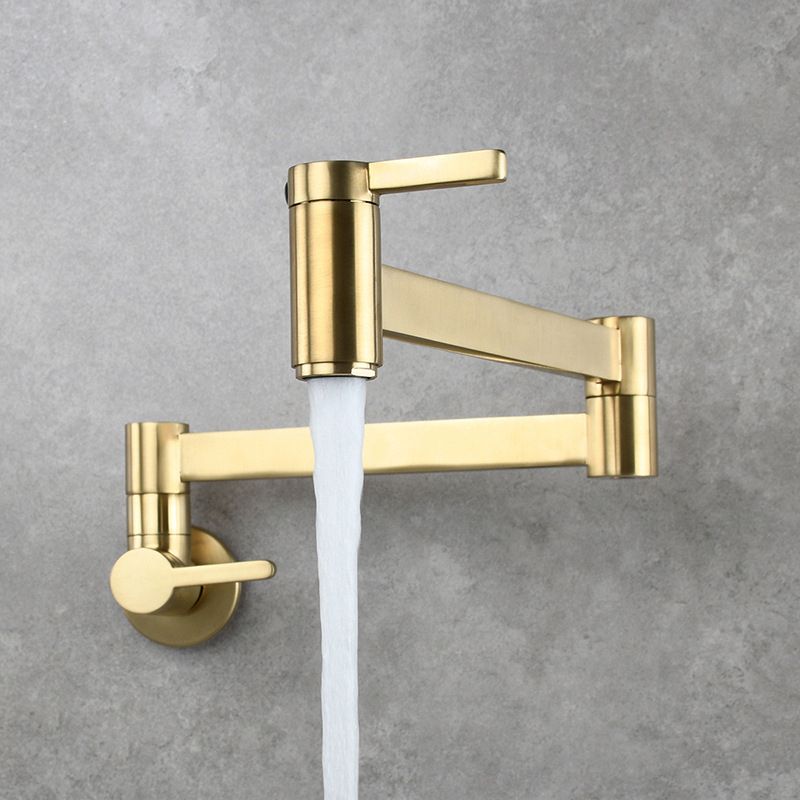 Skorter | 1-handle brushed nickel widespread faucet 1 hole wall-mounted bathroom faucet with brass