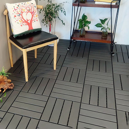 Skorter | 4-Slat 12" X 12" PVC Floor Tiles Connection Installation Floor Tiles