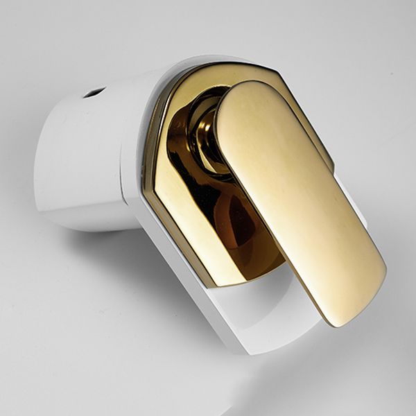 Skorter | Bathroom Sink Faucet Lever Handle Brass Waterfall Spout Sink Faucet