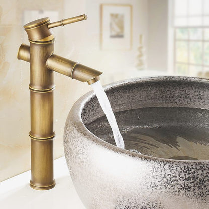 Skorter | A hole water tap country sink bathroom faucet with single lever handle
