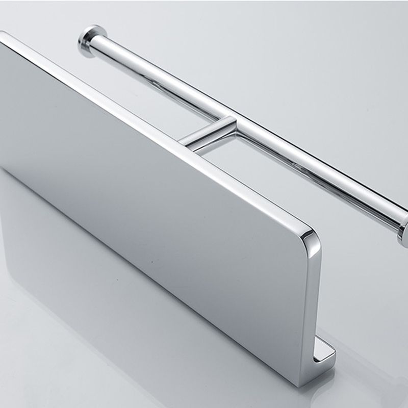 Skorter | Contemporary 2-piece Bathroom Set in Polished Chrome Stainless Steel Toilet Paper Holder