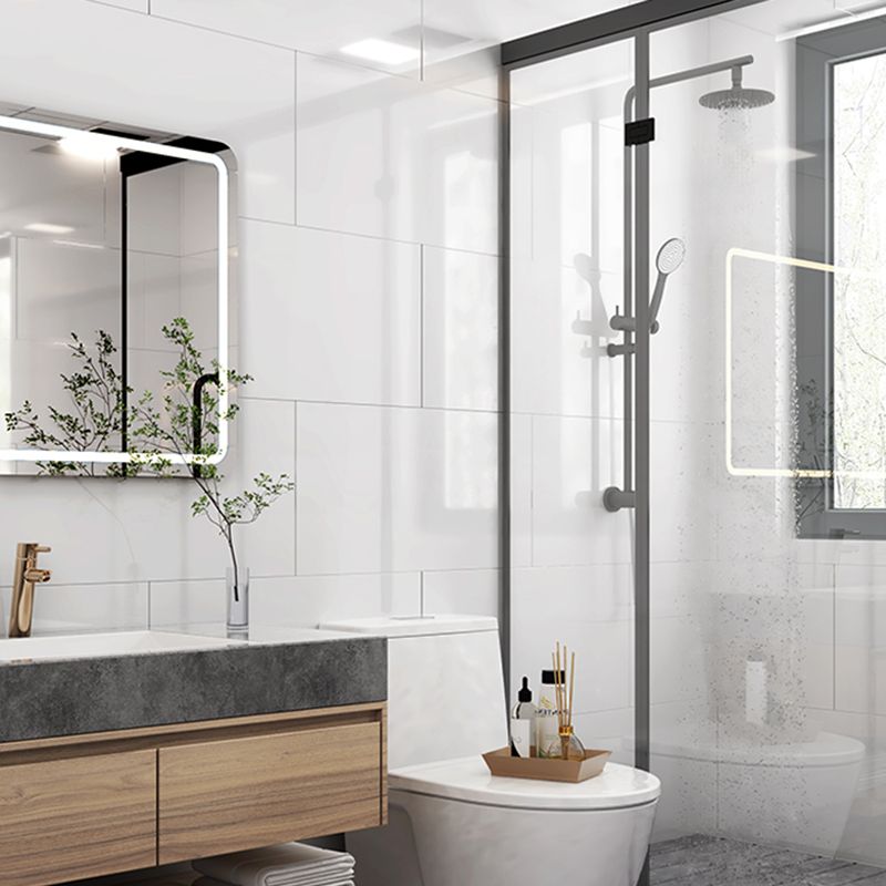 Skorter | Bathroom Mosaic Tile Marble Print Peel and Stick Backsplash Tile