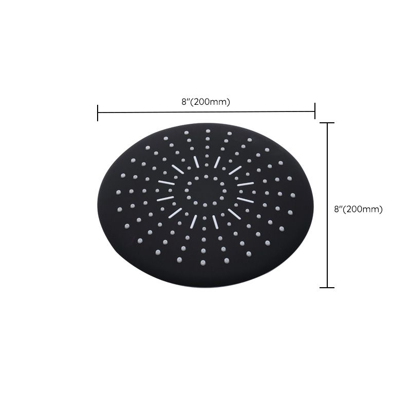 Skorter | Contemporary Style Shower Head Plastic Fixed Shower Head in Round and Square Shape