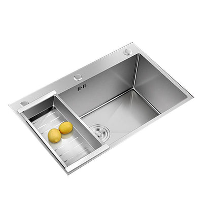Skorter | Contemporary Style Kitchen Sink Stainless Steel Color Fast Built-In Sink