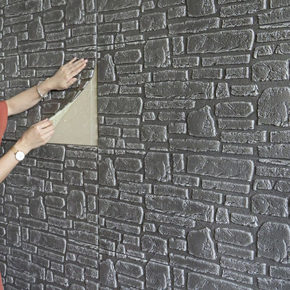 Skorter | 3D artificial stone wall panel industrial style living room wall panel (pack of 10)