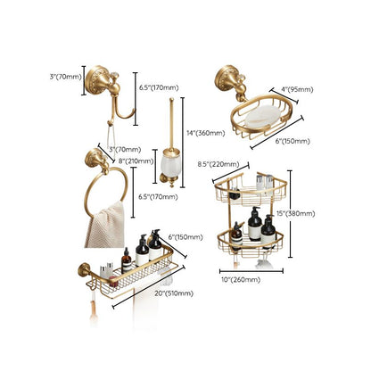 Skorter | Traditional brushed brass bathroom accessories as a single piece or in a set