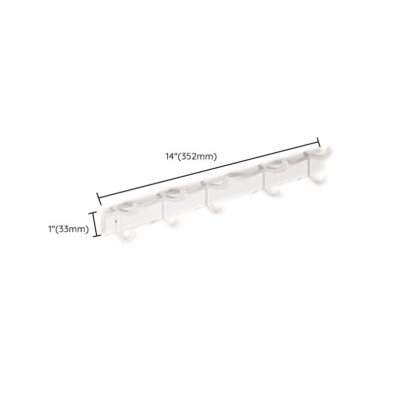 Skorter | Contemporary bathroom accessory set made of matte stainless steel-aluminum with bathrobe hooks/bath shelf
