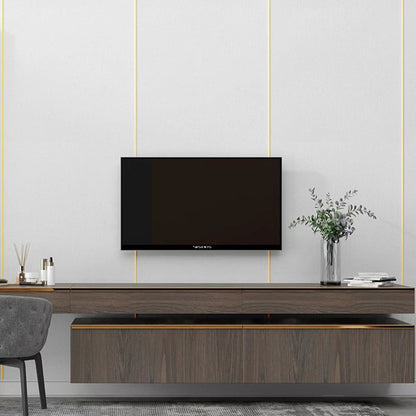 Skorter | Contemporary Style Wall Panel Linen Living Space Peel and Stick Wall Covering