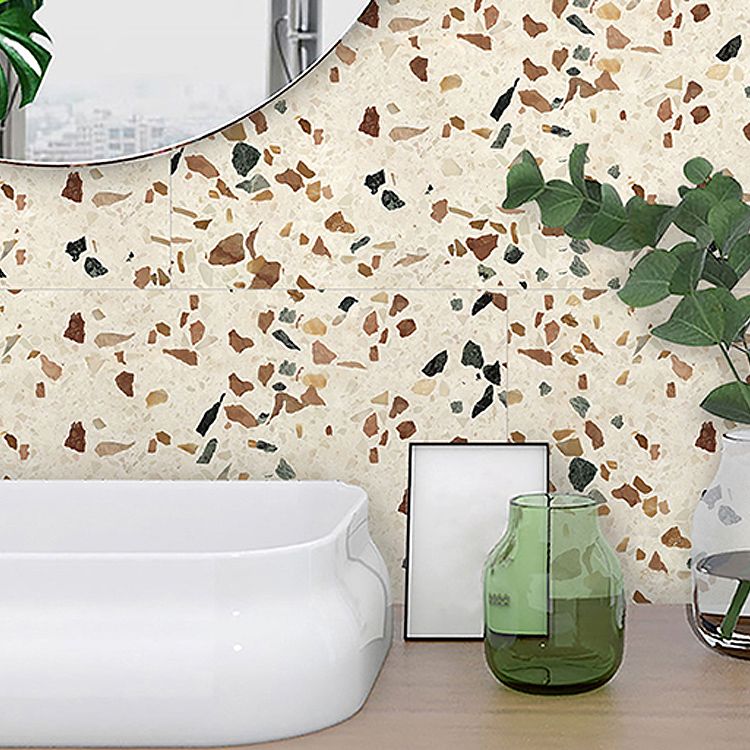 Skorter | Brown non-slip floor tile 30 cm x 60 cm brick effect single tile PVC