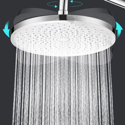 Skorter | Round Fixed Shower Head High Flow Aerated Wall Mount Shower Head