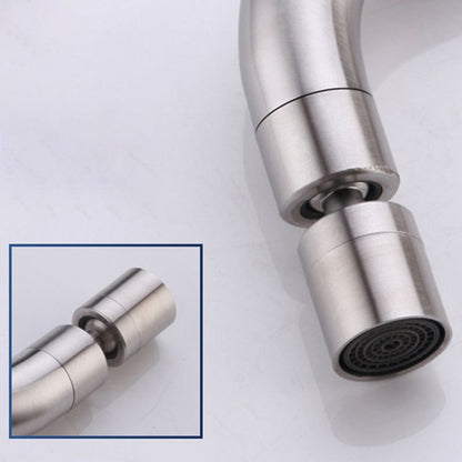 Skorter | Contemporary Wall-Mounted Bathroom Faucet Cross Handles Stainless Steel Faucet