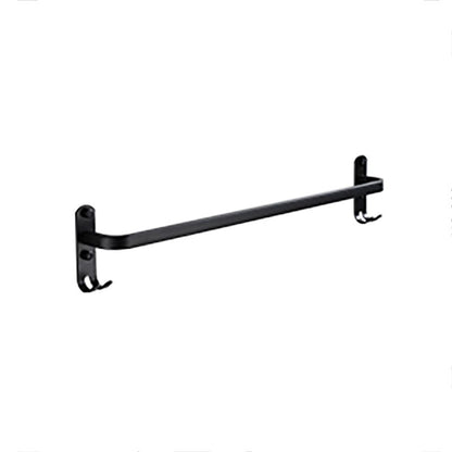 Skorter | Contemporary Bathroom Accessory Set Black Surface Bathrobe Hook/Towel Ring Bar