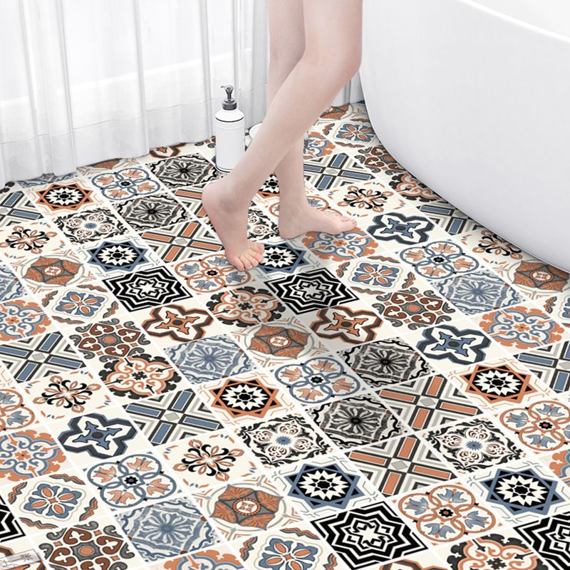 Skorter | Bathroom Square PVC Flooring 24" x 118" x 4mm Peel and Stick Vinyl Flooring