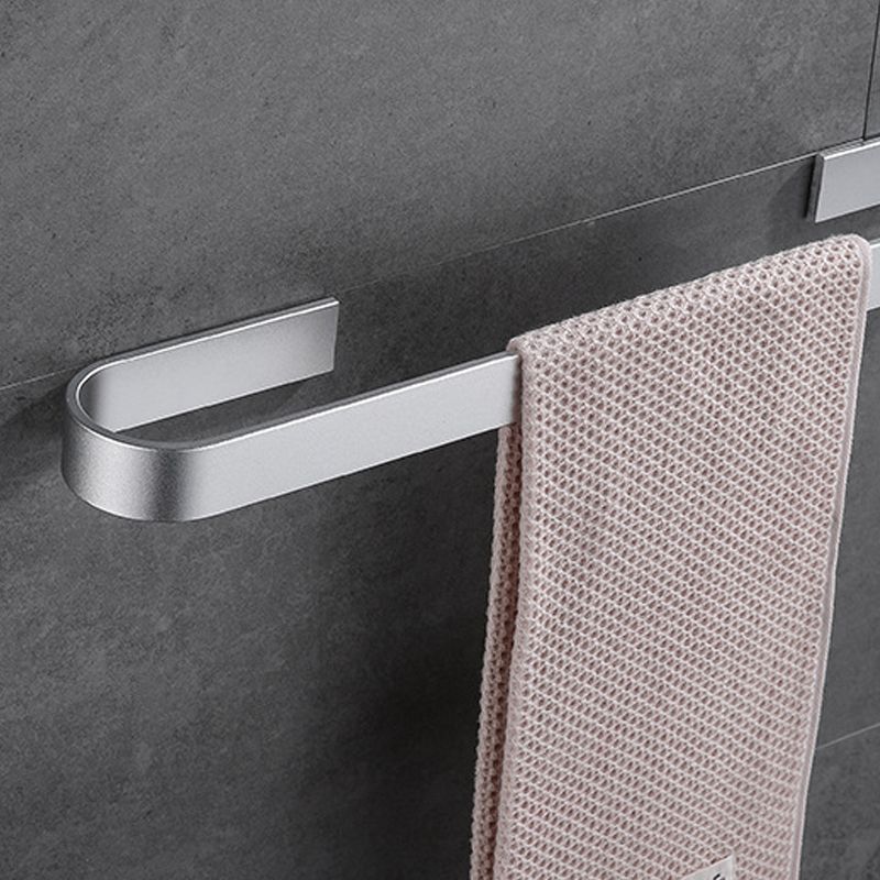 Skorter | Contemporary 2-piece Bathroom Accessory Set Aluminum Stainless Steel Towel Bar