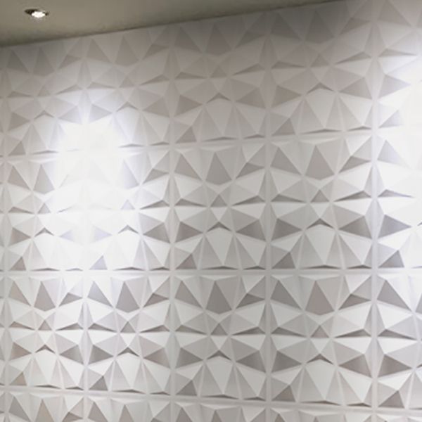 Skorter | Modern Zinc Back Wall Panel Smooth Upholstered Wall Ceiling in Black and White