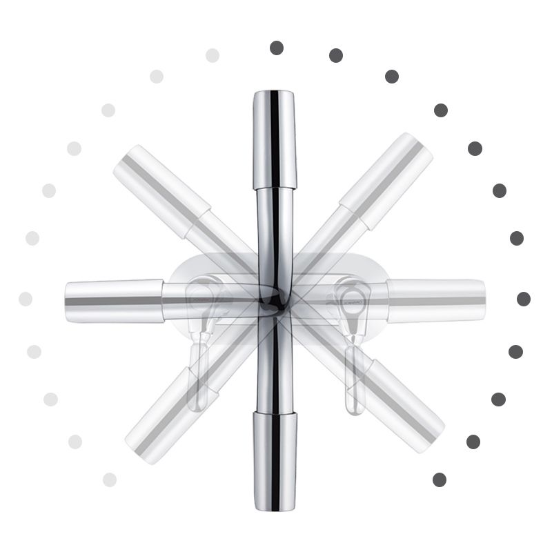 Skorter | 2-Handle Modern Vessel Sink Faucet Three-Way Bathroom Faucet