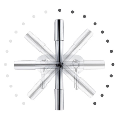 Skorter | 2-Handle Modern Vessel Sink Faucet Three-Way Bathroom Faucet