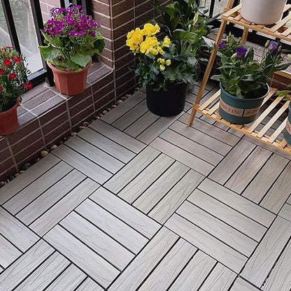 Skorter | Corrosion-resistant Wood Floor Modern Style Square Outdoor Wood Floor