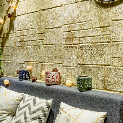 Skorter | 3D artificial stone wall panel industrial style living room wall panel (pack of 10)