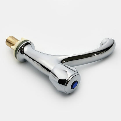 Skorter | Contemporary Centerset Faucet Knob Handle Low Arc Solid Brass Faucet