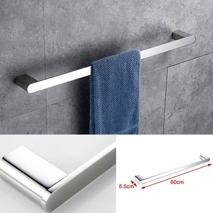Skorter | Contemporary Bathroom Accessories Hardware Set in Silver with Soap Dish