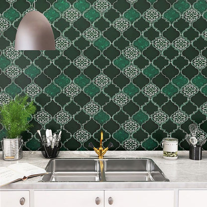 Skorter | Arabesque Peel and Stick Tiles Mosaic Tiles Self-Adhesive Backsplash