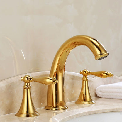 Skorter | Traditional Roman Bathtub Faucet Set Copper Fixed Deck Mount with Handles