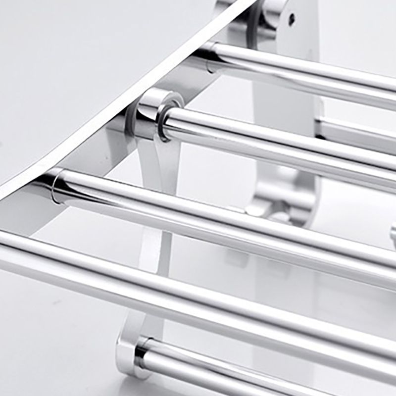 Skorter | Chrome/Black Classic Bathroom Accessories Set Modern Bath Shelf/Towel Bar & Paper Holder